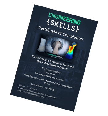 Completion certificate