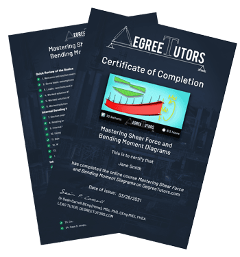 Completion certificate