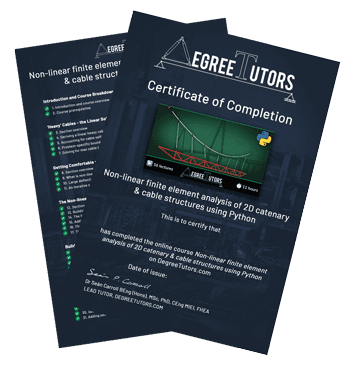 Completion certificate