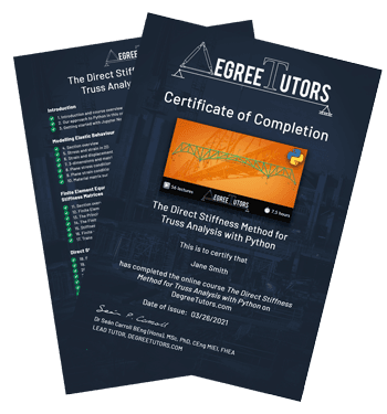 Completion certificate