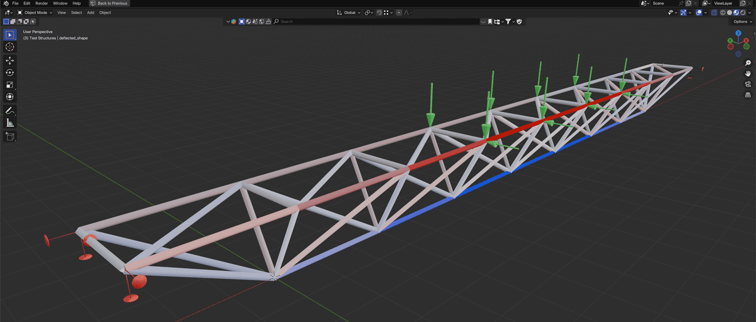 3D truss analysis | EngineeringSkills.com