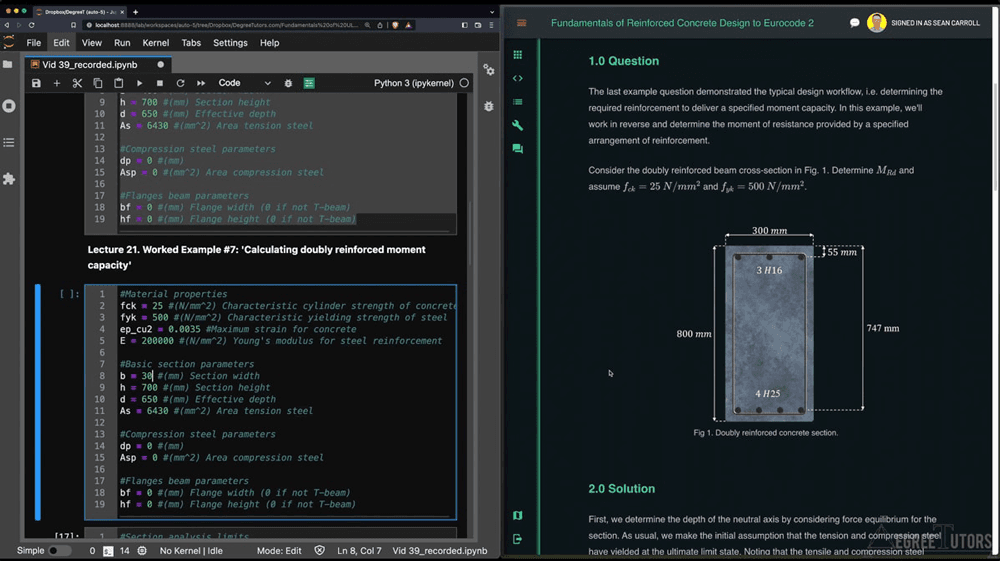 Automating our analysis and design with Python.