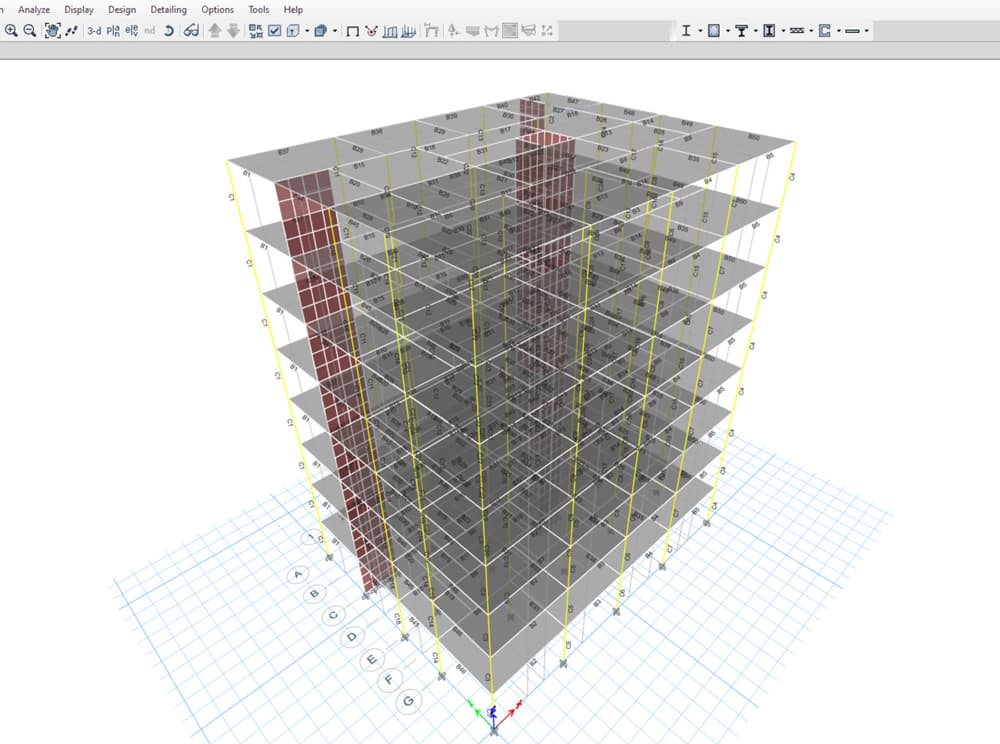 ETABS model | EngineeringSkills.com