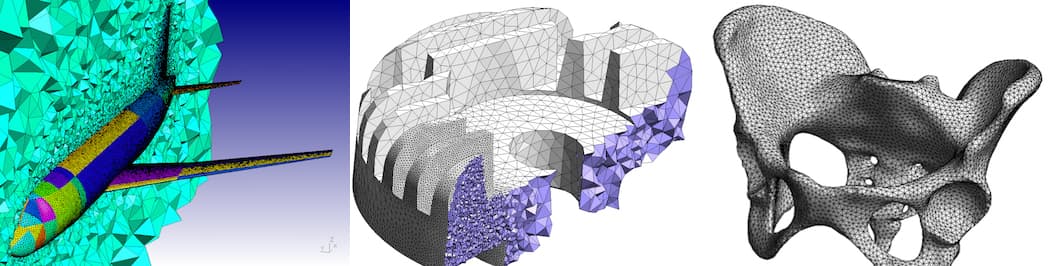 Images of various mesh generation outputs using Gmsh | EngineeringSkills.com