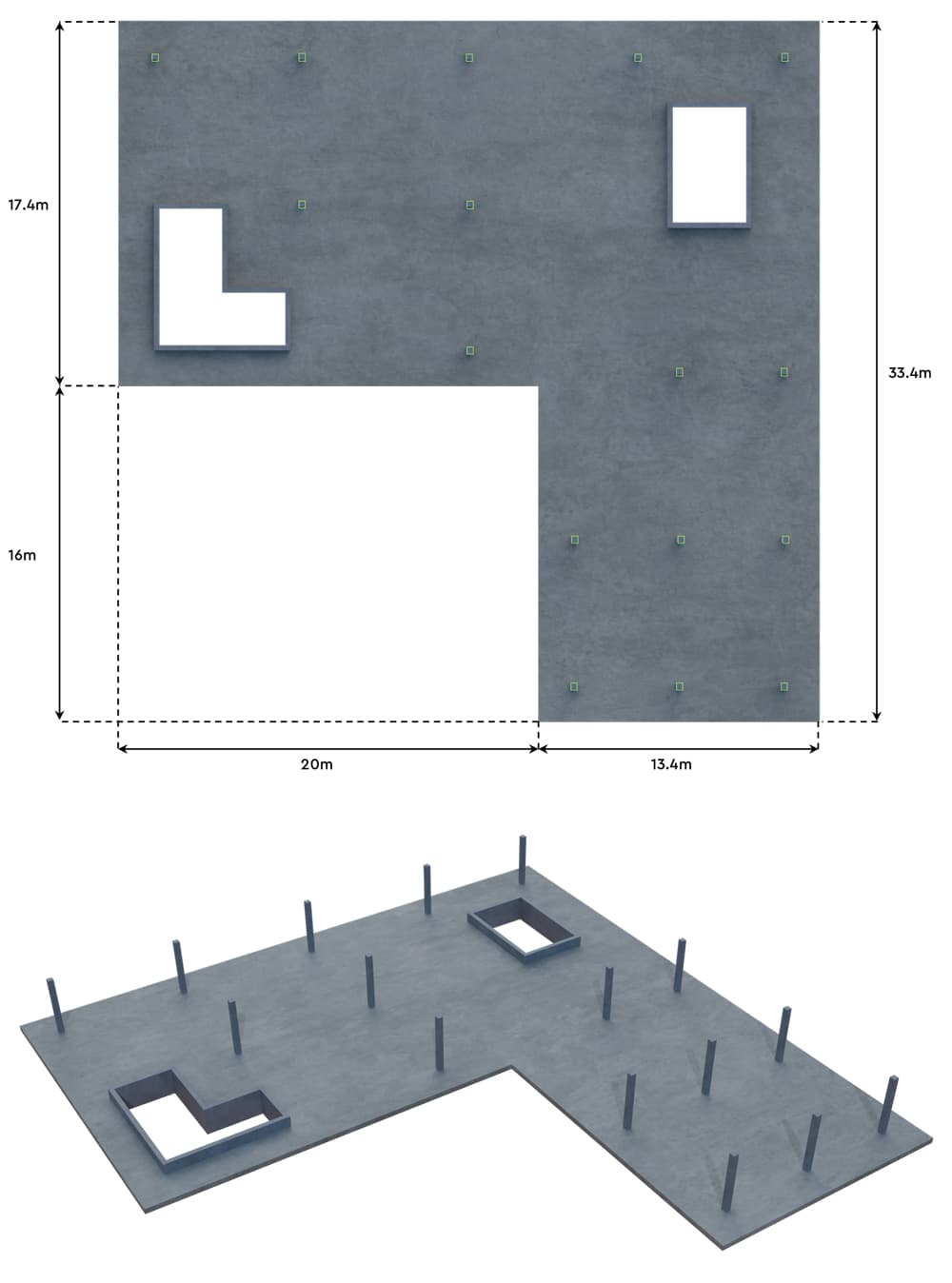 Case-study slab layout | EngineeringSkills.com