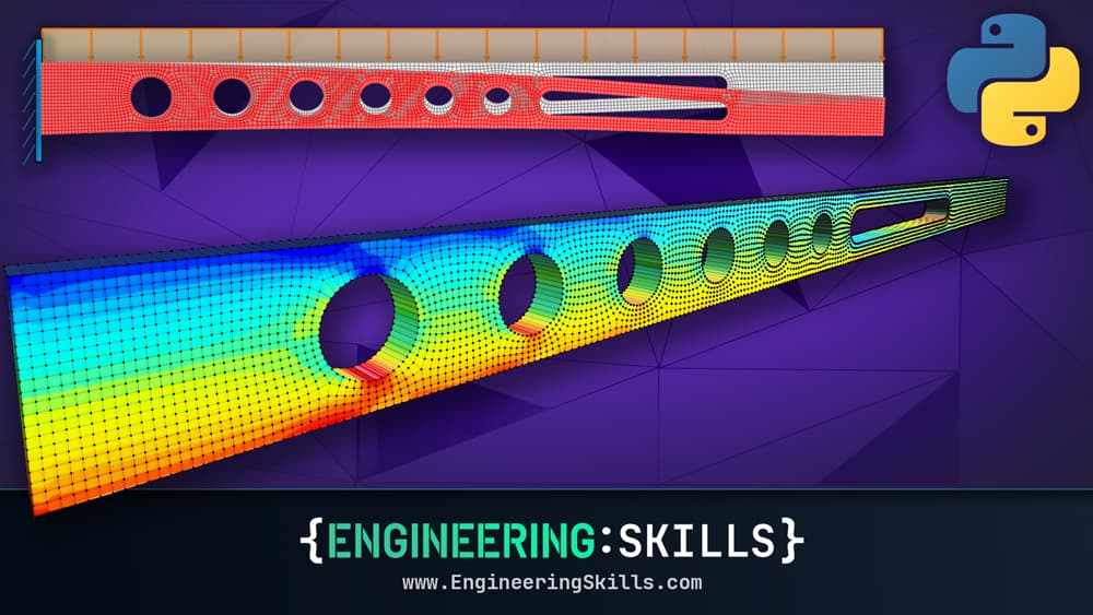 Finite Element Analysis of Continuum Structures in Python