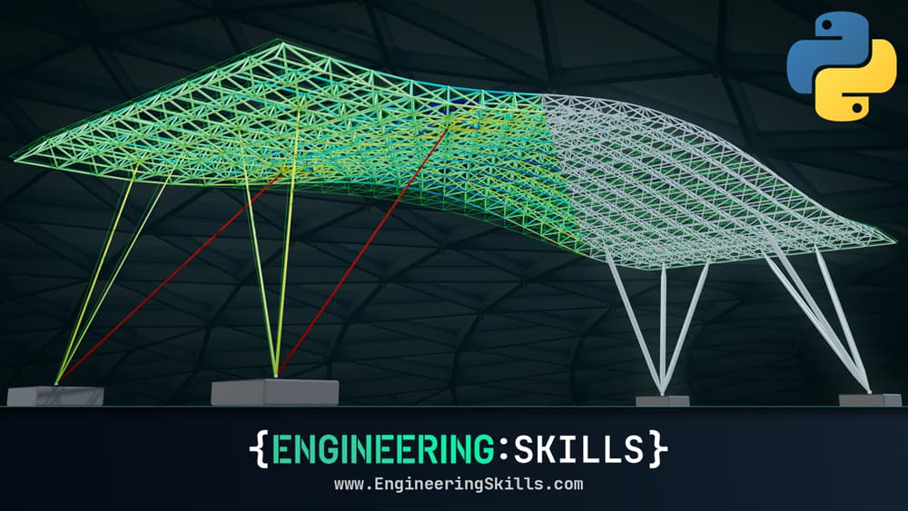 3D Space Frame Analysis using Python and Blender