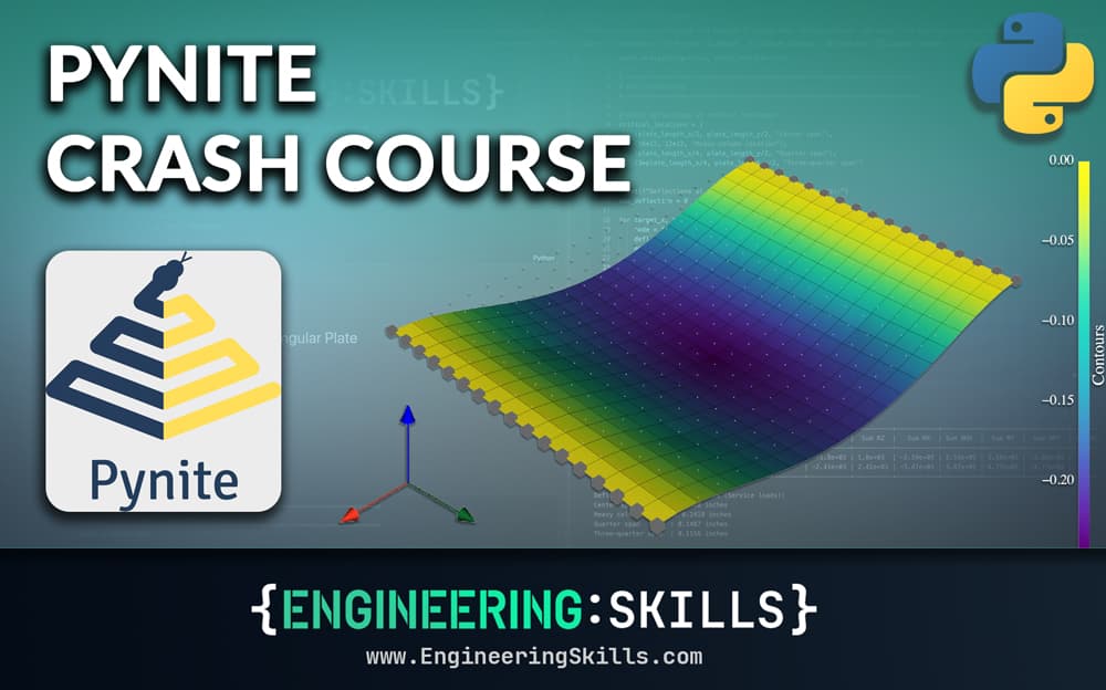 A Pynite Crash Course - Analysis of Plate Structures