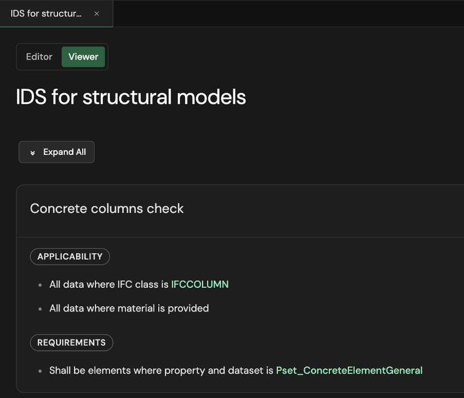 Information Delivery Specification. How a specification looks in human readable format | EngineeringSkills.com