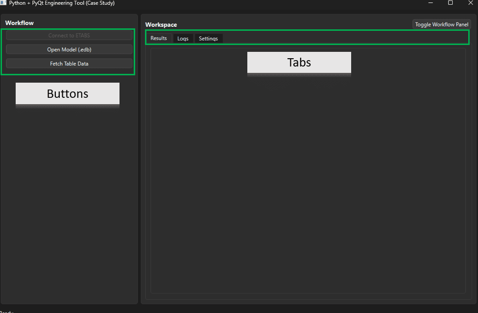 Tabs added to the workspace | EngineeringSkills.com