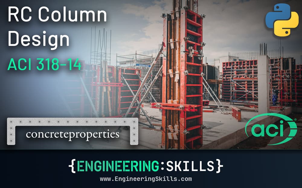 Reinforced Concrete Column Design to ACI 318-14 with Python and concreteproperties